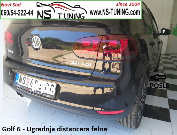 golf 6 gti distanceri felne 5x112 57.1 20mm ugradnja duzi srafovi novi sad ns tuning